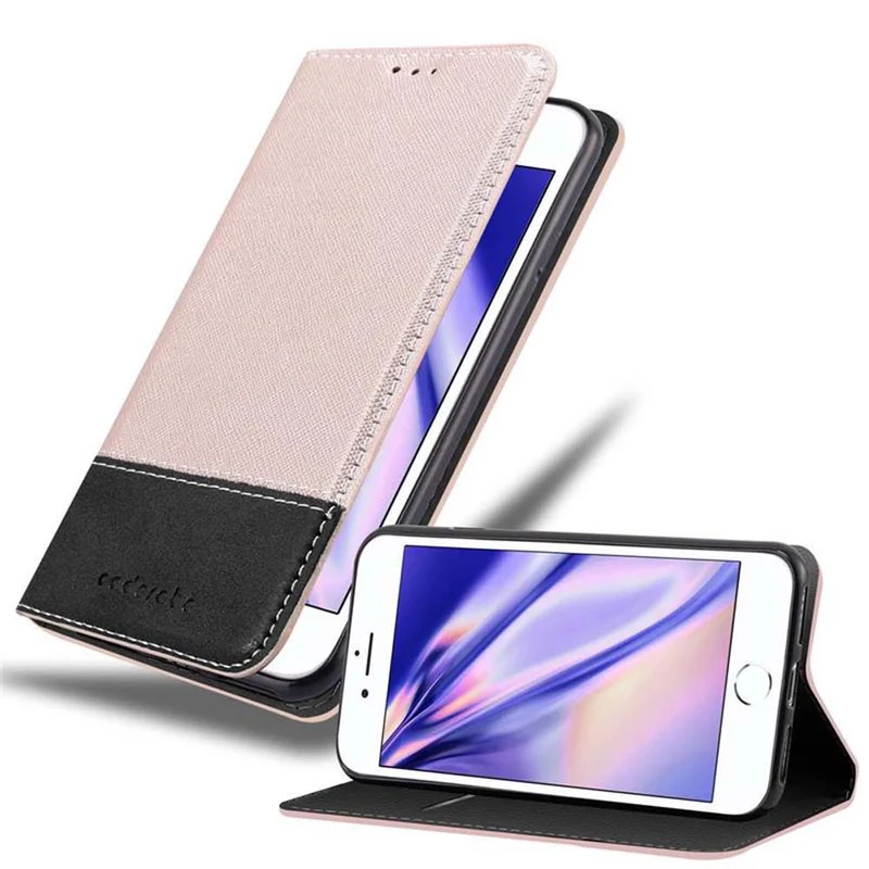 Cadorabo Hülle kompatibel mit Apple iPhone 7 / 7S / 8 / SE 2020 Schutzhülle mit Magnetverschluss, Standfunktion und Kartenfach