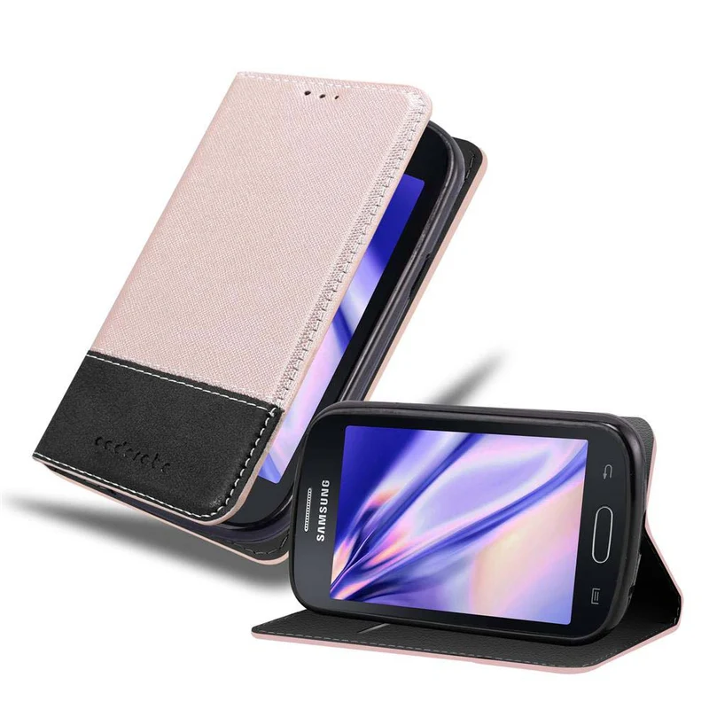 Cadorabo Hülle kompatibel mit Samsung Galaxy TREND LITE Schutzhülle mit Magnetverschluss, Standfunktion und Kartenfach