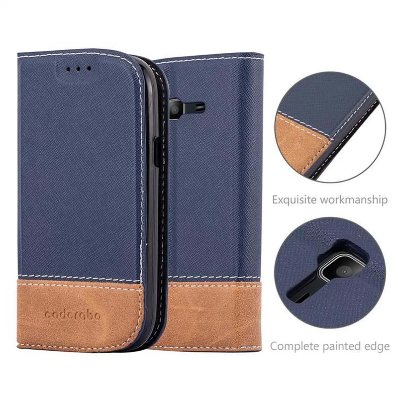 Cadorabo Hülle kompatibel mit Samsung Galaxy TREND LITE Schutzhülle mit Magnetverschluss, Standfunktion und Kartenfach