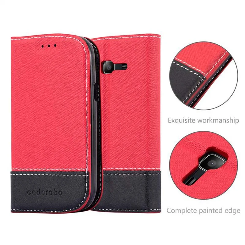 Cadorabo Hülle kompatibel mit Samsung Galaxy TREND LITE Schutzhülle mit Magnetverschluss, Standfunktion und Kartenfach