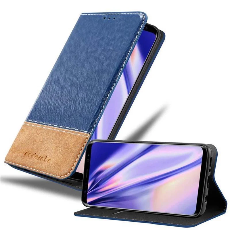 Cadorabo Hülle kompatibel mit Samsung Galaxy S8 PLUS Schutzhülle mit Magnetverschluss, Standfunktion und Kartenfach