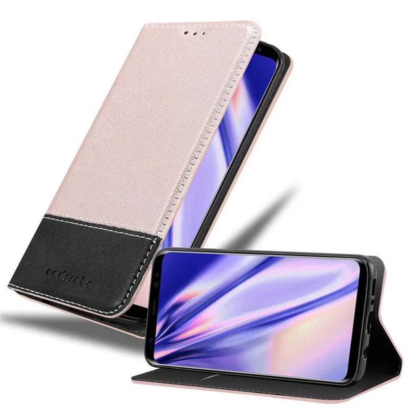Cadorabo Hülle kompatibel mit Samsung Galaxy S8 PLUS Schutzhülle mit Magnetverschluss, Standfunktion und Kartenfach