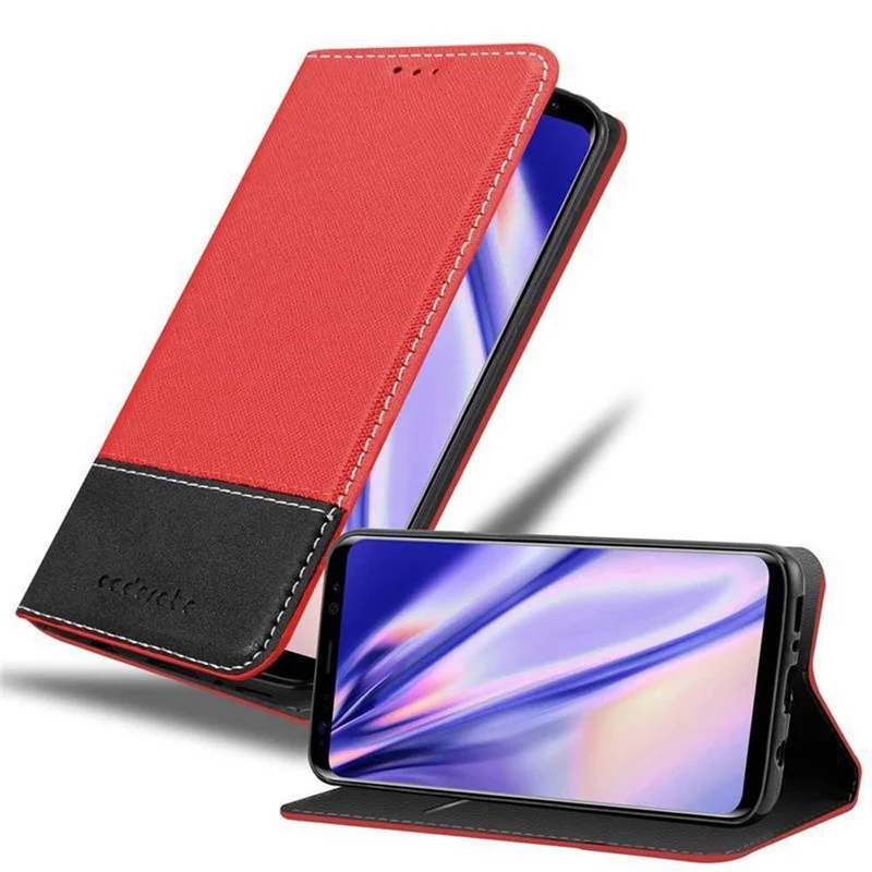Cadorabo Hülle kompatibel mit Samsung Galaxy S8 Schutzhülle mit Magnetverschluss, Standfunktion und Kartenfach