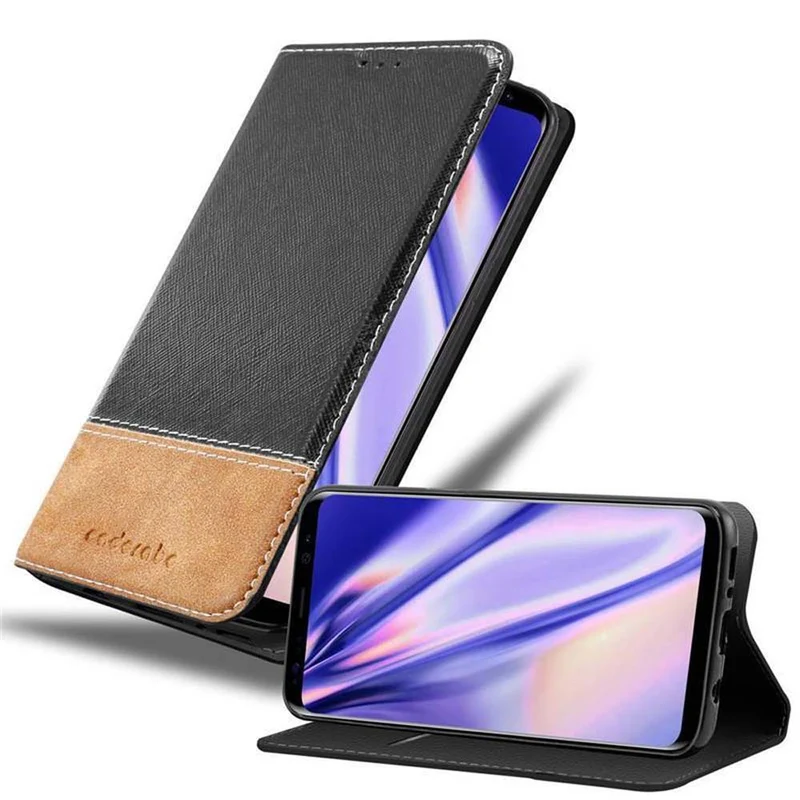 Cadorabo Hülle kompatibel mit Samsung Galaxy S8 Schutzhülle mit Magnetverschluss, Standfunktion und Kartenfach