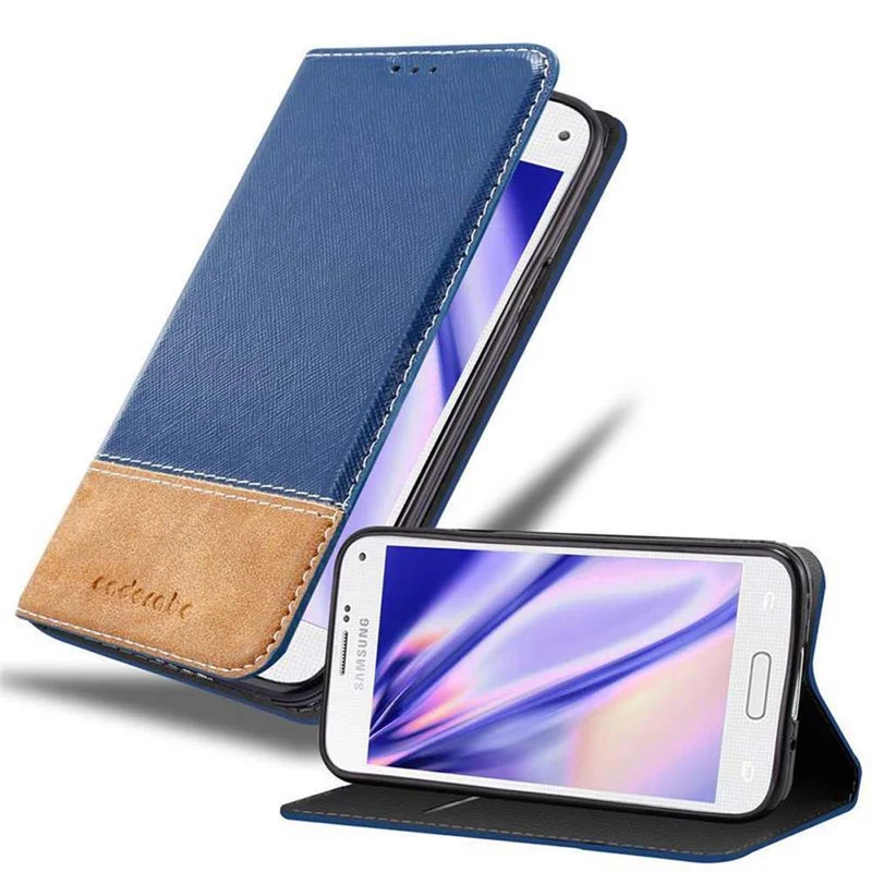 Cadorabo Hülle kompatibel mit Samsung Galaxy S5 / S5 NEO Schutzhülle mit Magnetverschluss, Standfunktion und Kartenfach
