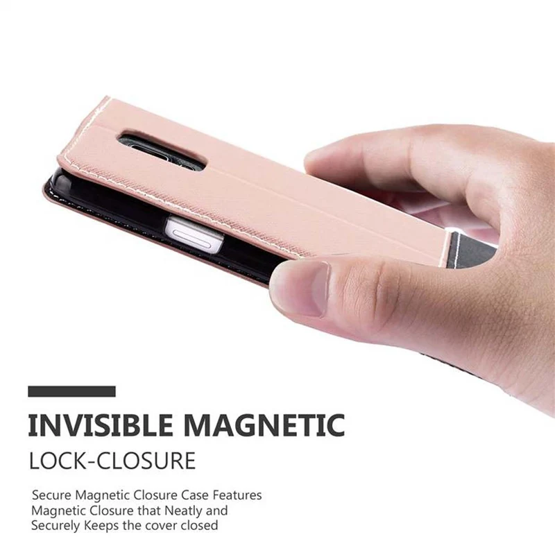 Cadorabo Hülle kompatibel mit Samsung Galaxy NOTE 4 Schutzhülle mit Magnetverschluss, Standfunktion und Kartenfach