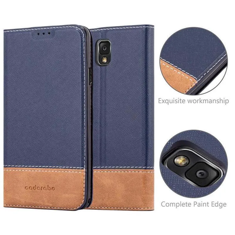 Cadorabo Hülle kompatibel mit Samsung Galaxy NOTE 3 Schutzhülle mit Magnetverschluss, Standfunktion und Kartenfach