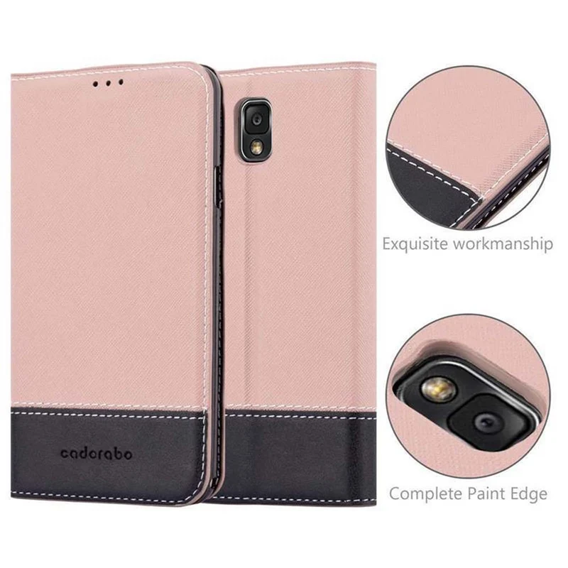 Cadorabo Hülle kompatibel mit Samsung Galaxy NOTE 3 Schutzhülle mit Magnetverschluss, Standfunktion und Kartenfach