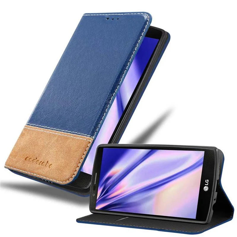 Cadorabo Hülle kompatibel mit LG G4 / G4 PLUS Schutzhülle mit Magnetverschluss, Standfunktion und Kartenfach