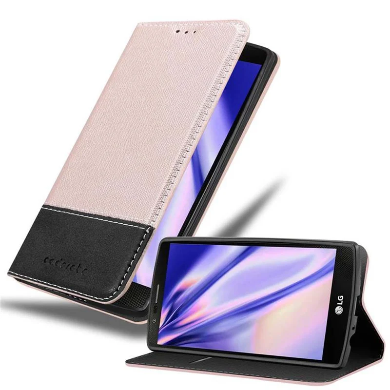 Cadorabo Hülle kompatibel mit LG G4 / G4 PLUS Schutzhülle mit Magnetverschluss, Standfunktion und Kartenfach