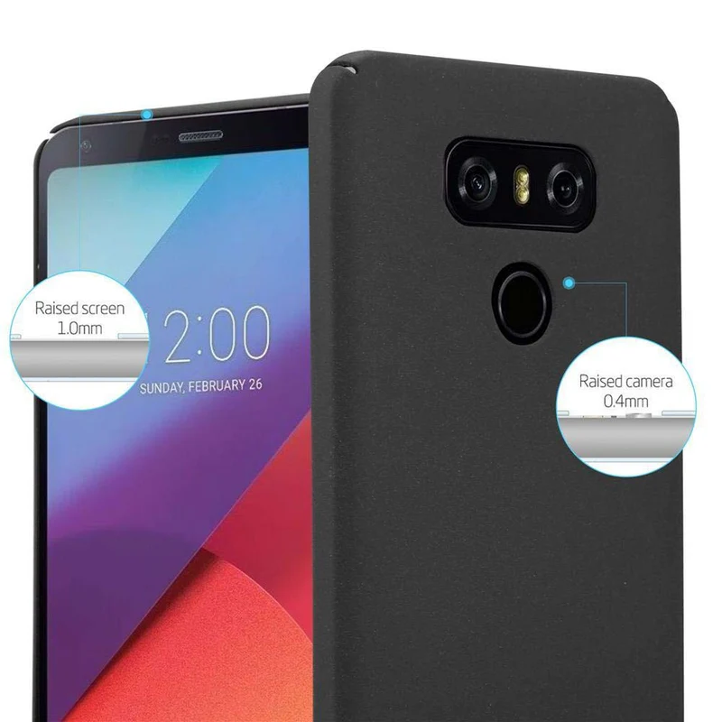 Cadorabo Hülle kompatibel mit LG G6 Hard Case Schutzhülle in Frosted Optik gegen Kratzer und Stöße