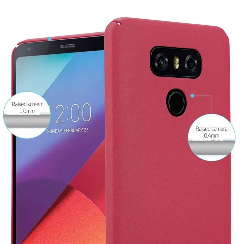 Cadorabo Hülle kompatibel mit LG G6 Hard Case Schutzhülle in Frosted Optik gegen Kratzer und Stöße