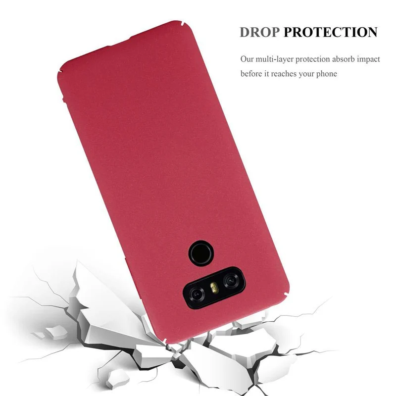 Cadorabo Hülle kompatibel mit LG G6 Hard Case Schutzhülle in Frosted Optik gegen Kratzer und Stöße