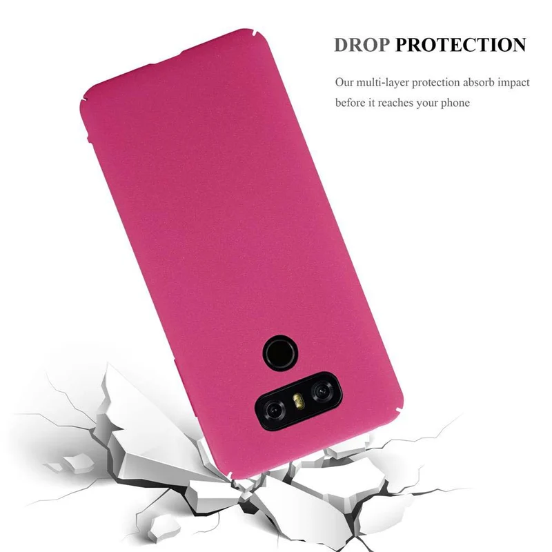 Cadorabo Hülle kompatibel mit LG G6 Hard Case Schutzhülle in Frosted Optik gegen Kratzer und Stöße