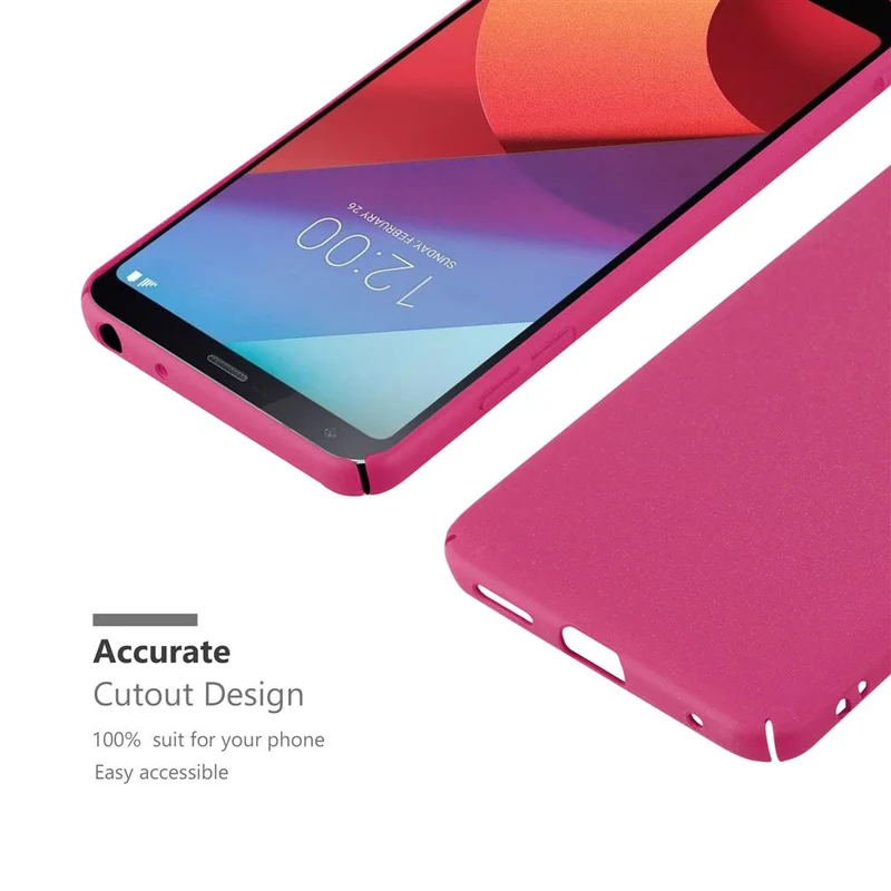 Cadorabo Hülle kompatibel mit LG G6 Hard Case Schutzhülle in Frosted Optik gegen Kratzer und Stöße