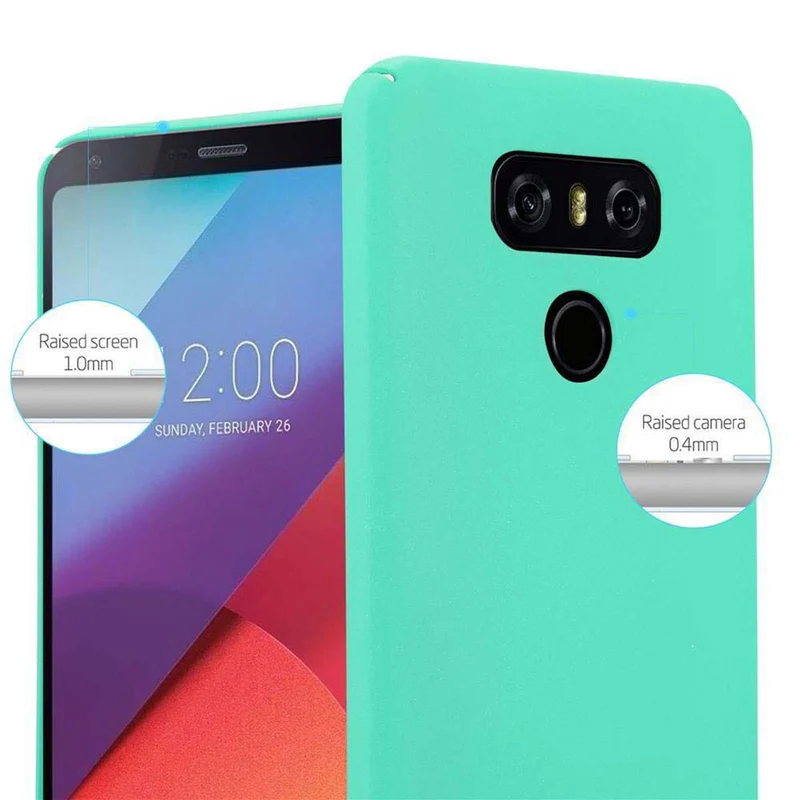 Cadorabo Hülle kompatibel mit LG G6 Hard Case Schutzhülle in Frosted Optik gegen Kratzer und Stöße