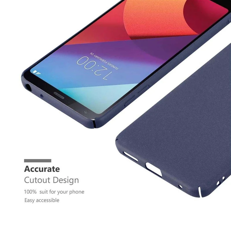 Cadorabo Hülle kompatibel mit LG G6 Hard Case Schutzhülle in Frosted Optik gegen Kratzer und Stöße