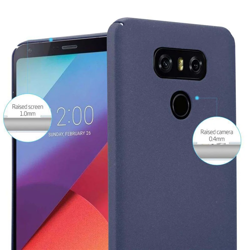 Cadorabo Hülle kompatibel mit LG G6 Hard Case Schutzhülle in Frosted Optik gegen Kratzer und Stöße