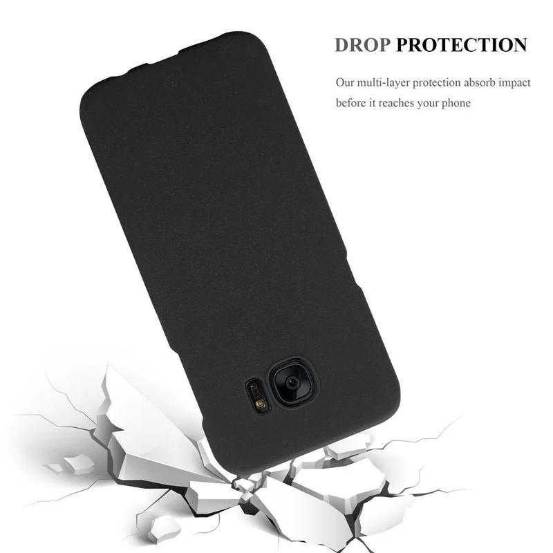 Cadorabo Hülle kompatibel mit Samsung Galaxy S7 EDGE Hard Case Schutzhülle in Frosted Optik gegen Kratzer und Stöße