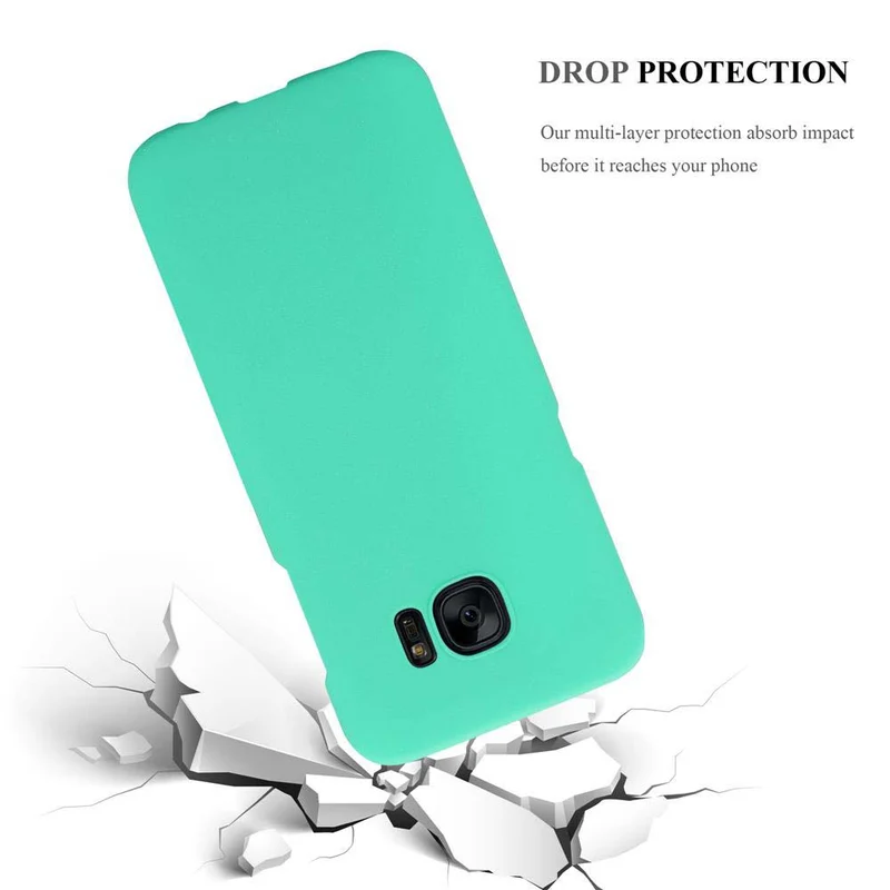 Cadorabo Hülle kompatibel mit Samsung Galaxy S7 EDGE Hard Case Schutzhülle in Frosted Optik gegen Kratzer und Stöße