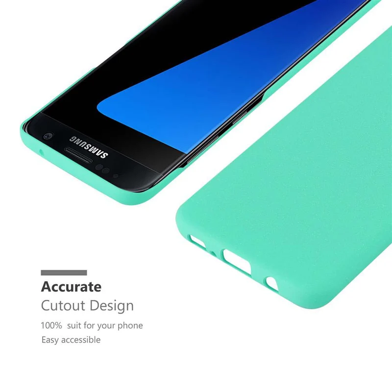 Cadorabo Hülle kompatibel mit Samsung Galaxy S7 EDGE Hard Case Schutzhülle in Frosted Optik gegen Kratzer und Stöße