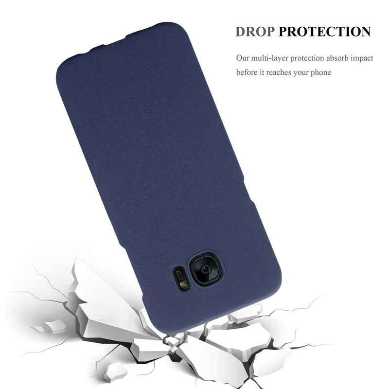 Cadorabo Hülle kompatibel mit Samsung Galaxy S7 EDGE Hard Case Schutzhülle in Frosted Optik gegen Kratzer und Stöße