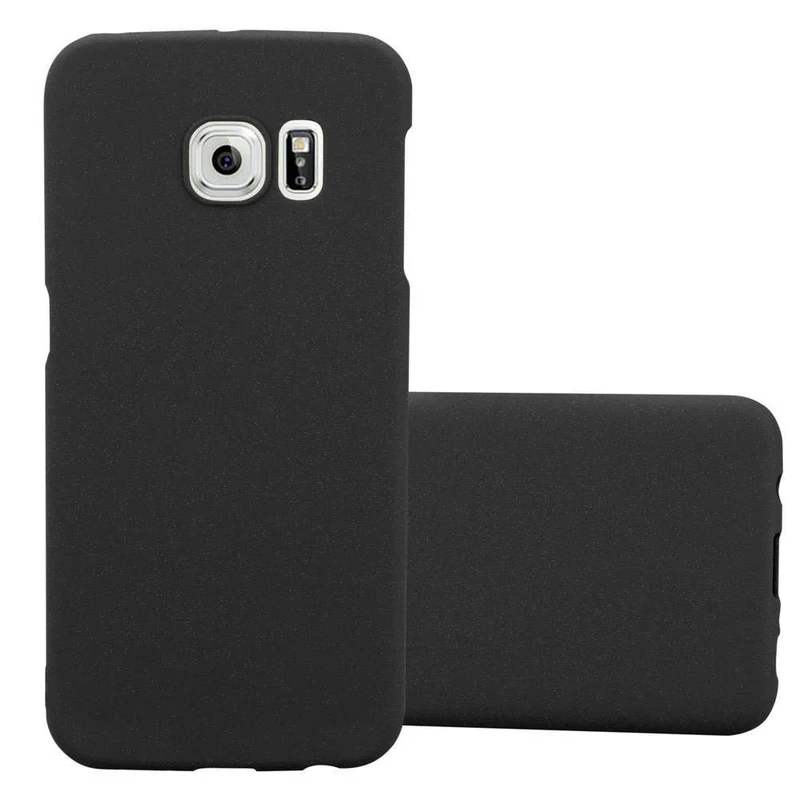 Cadorabo Hülle kompatibel mit Samsung Galaxy S6 EDGE Hard Case Schutzhülle in Frosted Optik gegen Kratzer und Stöße