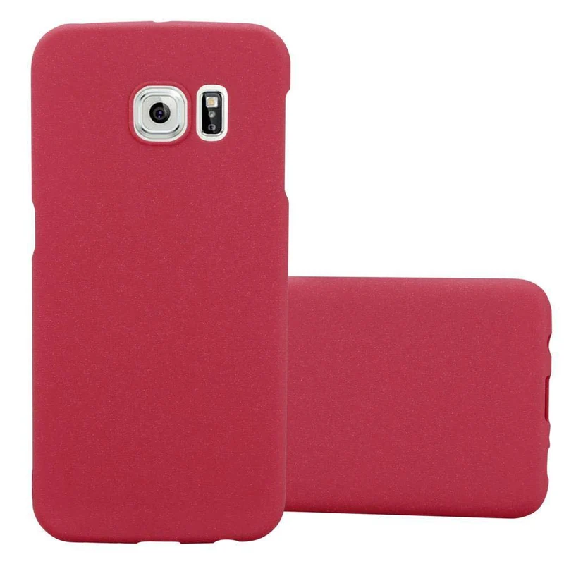 Cadorabo Hülle kompatibel mit Samsung Galaxy S6 EDGE Hard Case Schutzhülle in Frosted Optik gegen Kratzer und Stöße