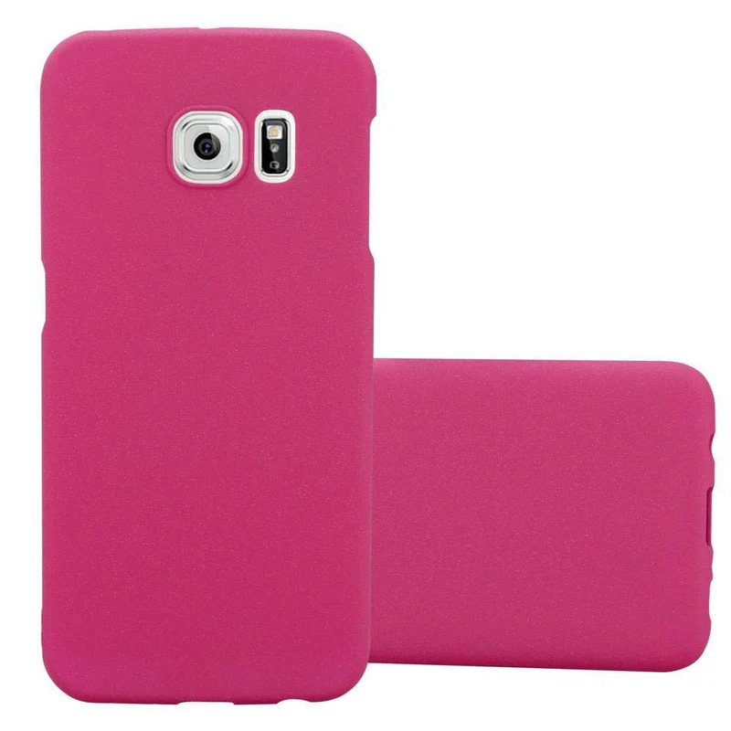 Cadorabo Hülle kompatibel mit Samsung Galaxy S6 EDGE Hard Case Schutzhülle in Frosted Optik gegen Kratzer und Stöße