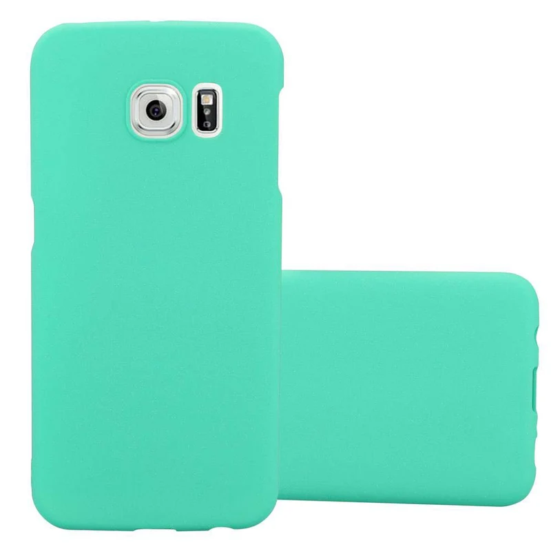 Cadorabo Hülle kompatibel mit Samsung Galaxy S6 EDGE Hard Case Schutzhülle in Frosted Optik gegen Kratzer und Stöße