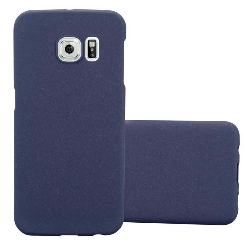 Cadorabo Hülle kompatibel mit Samsung Galaxy S6 EDGE Hard Case Schutzhülle in Frosted Optik gegen Kratzer und Stöße