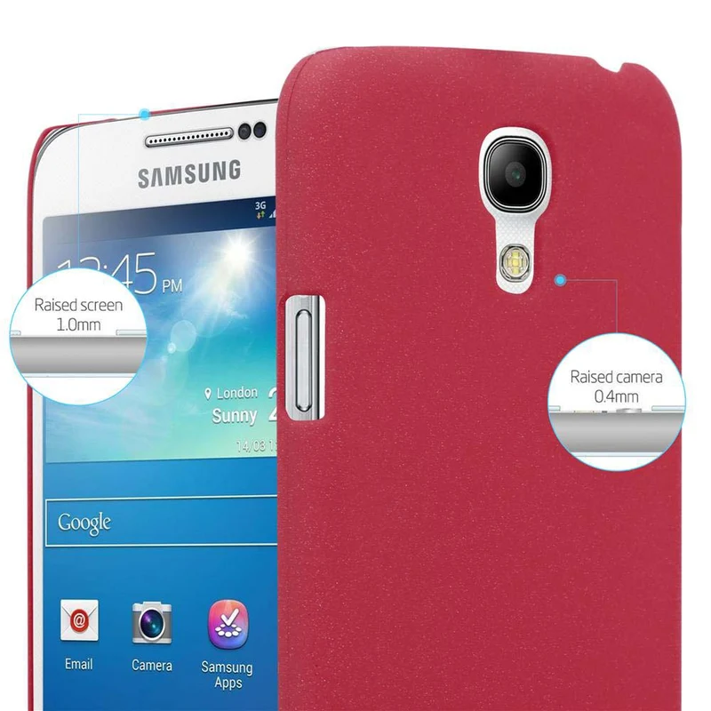 Cadorabo Hülle kompatibel mit Samsung Galaxy S4 MINI Hard Case Schutzhülle in Frosted Optik gegen Kratzer und Stöße