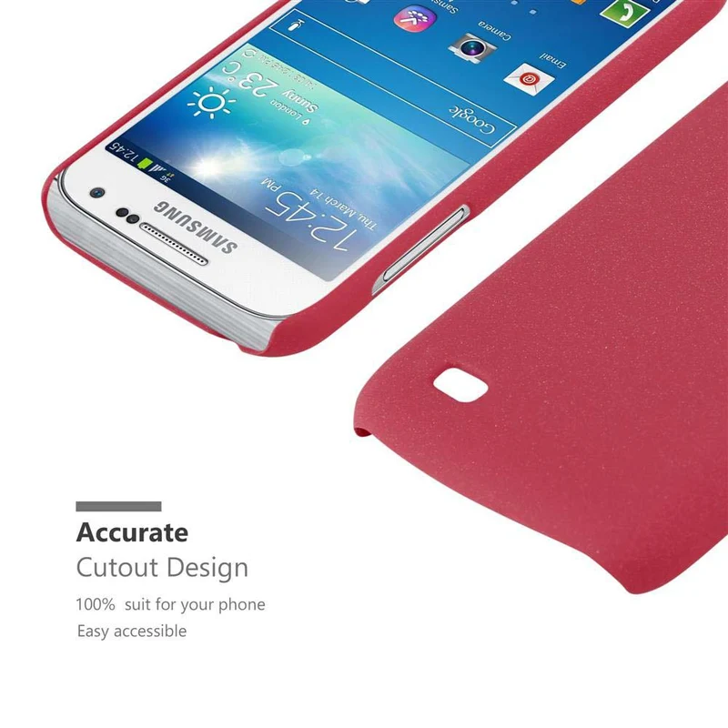 Cadorabo Hülle kompatibel mit Samsung Galaxy S4 MINI Hard Case Schutzhülle in Frosted Optik gegen Kratzer und Stöße