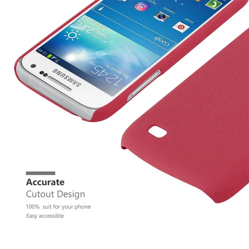 Cadorabo Hülle kompatibel mit Samsung Galaxy S4 MINI Hard Case Schutzhülle in Frosted Optik gegen Kratzer und Stöße
