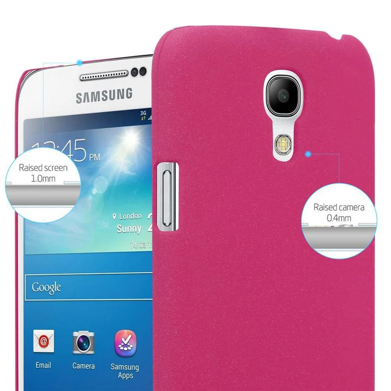 Cadorabo Hülle kompatibel mit Samsung Galaxy S4 MINI Hard Case Schutzhülle in Frosted Optik gegen Kratzer und Stöße