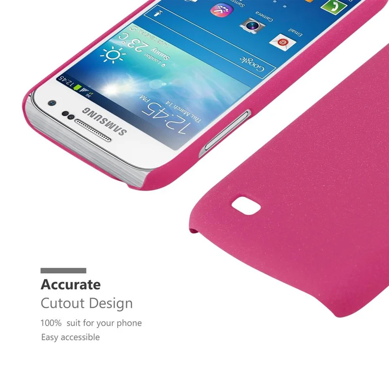 Cadorabo Hülle kompatibel mit Samsung Galaxy S4 MINI Hard Case Schutzhülle in Frosted Optik gegen Kratzer und Stöße