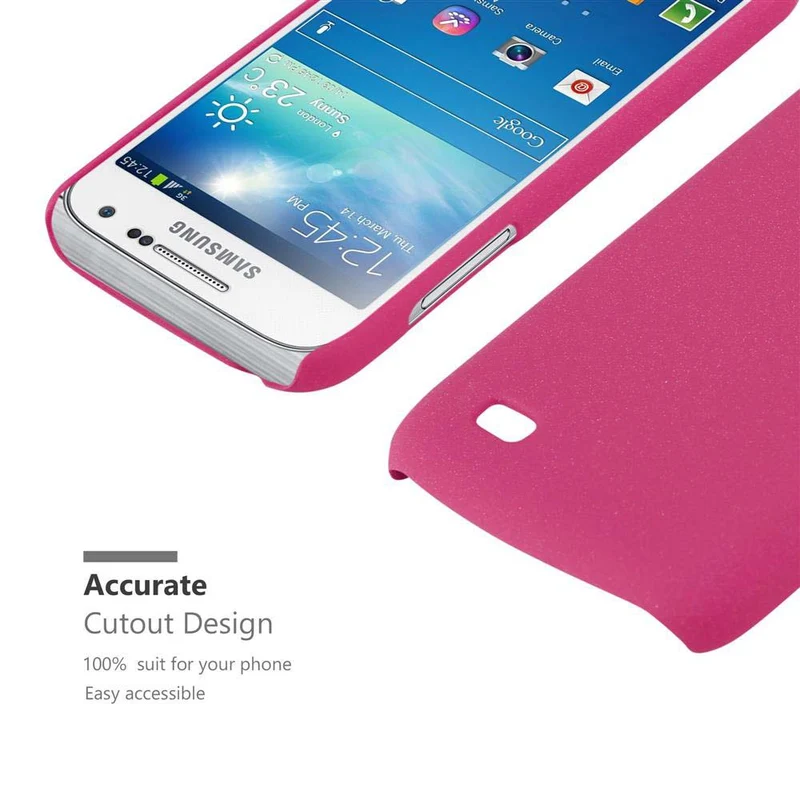 Cadorabo Hülle kompatibel mit Samsung Galaxy S4 MINI Hard Case Schutzhülle in Frosted Optik gegen Kratzer und Stöße