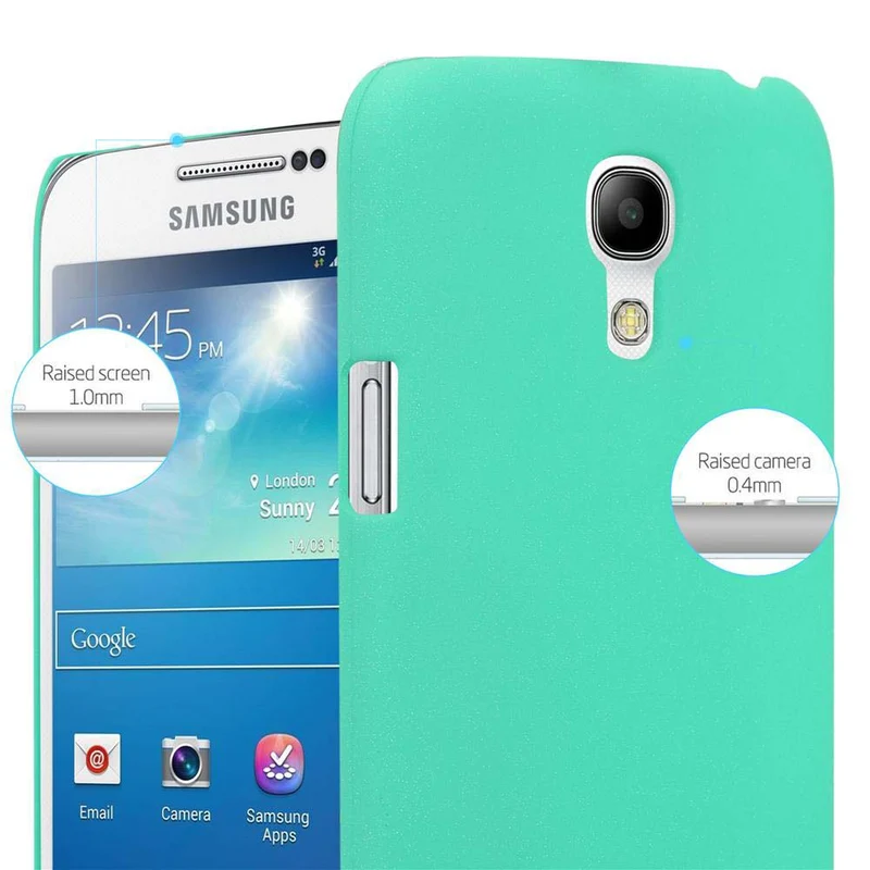 Cadorabo Hülle kompatibel mit Samsung Galaxy S4 MINI Hard Case Schutzhülle in Frosted Optik gegen Kratzer und Stöße