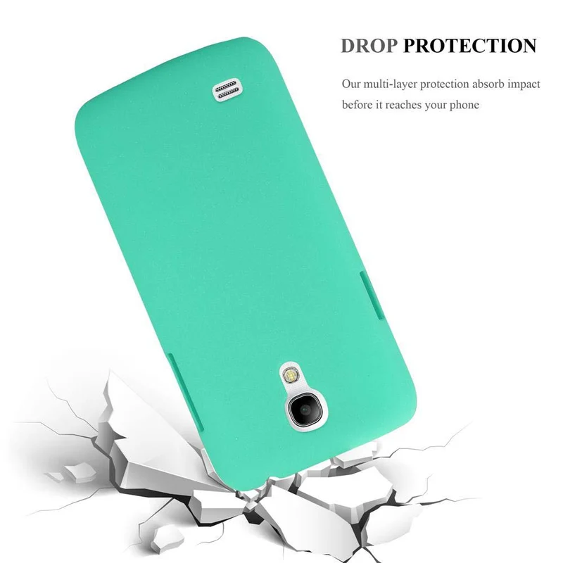Cadorabo Hülle kompatibel mit Samsung Galaxy S4 MINI Hard Case Schutzhülle in Frosted Optik gegen Kratzer und Stöße