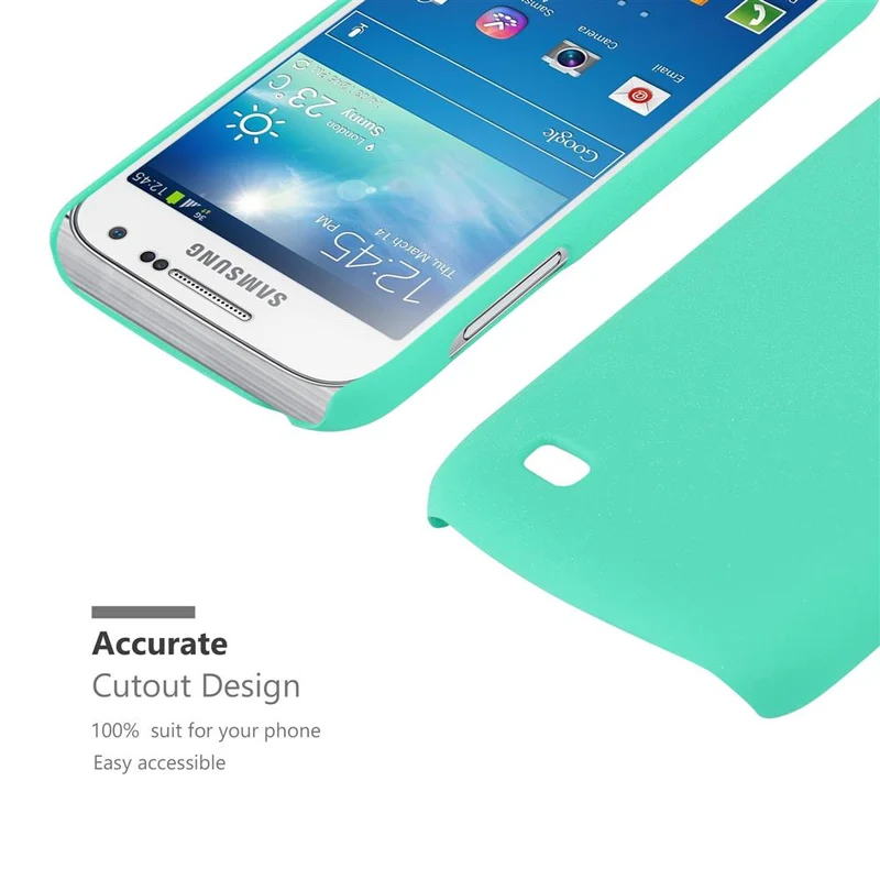 Cadorabo Hülle kompatibel mit Samsung Galaxy S4 MINI Hard Case Schutzhülle in Frosted Optik gegen Kratzer und Stöße