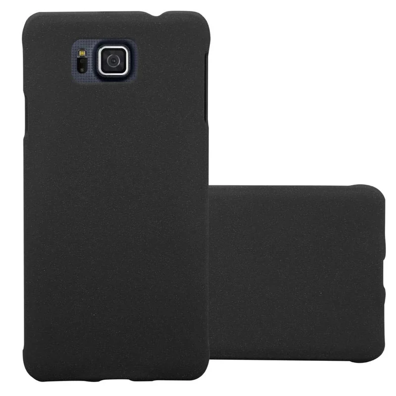 Cadorabo Hülle kompatibel mit Samsung Galaxy ALPHA Hard Case Schutzhülle in Frosted Optik gegen Kratzer und Stöße