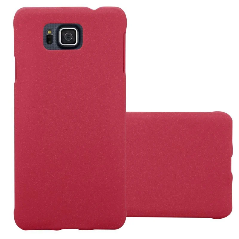 Cadorabo Hülle kompatibel mit Samsung Galaxy ALPHA Hard Case Schutzhülle in Frosted Optik gegen Kratzer und Stöße