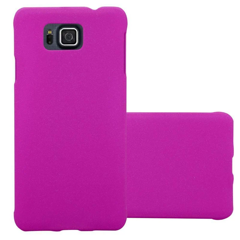 Cadorabo Hülle kompatibel mit Samsung Galaxy ALPHA Hard Case Schutzhülle in Frosted Optik gegen Kratzer und Stöße