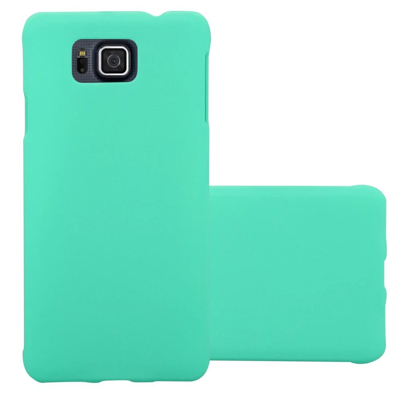 Cadorabo Hülle kompatibel mit Samsung Galaxy ALPHA Hard Case Schutzhülle in Frosted Optik gegen Kratzer und Stöße