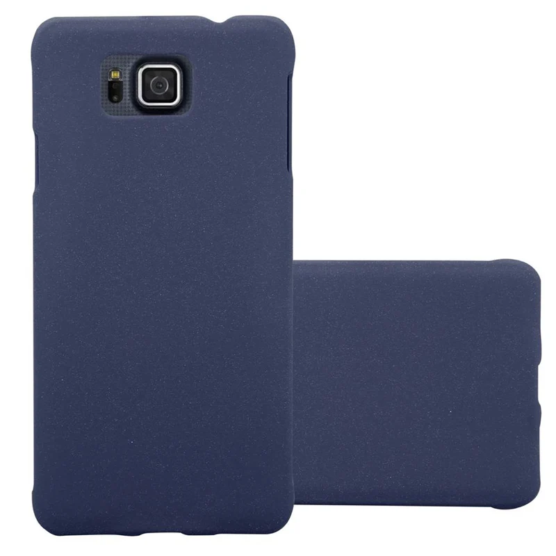 Cadorabo Hülle kompatibel mit Samsung Galaxy ALPHA Hard Case Schutzhülle in Frosted Optik gegen Kratzer und Stöße