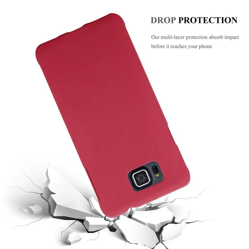 Cadorabo Hülle kompatibel mit Samsung Galaxy ALPHA Hard Case Schutzhülle in Frosted Optik gegen Kratzer und Stöße
