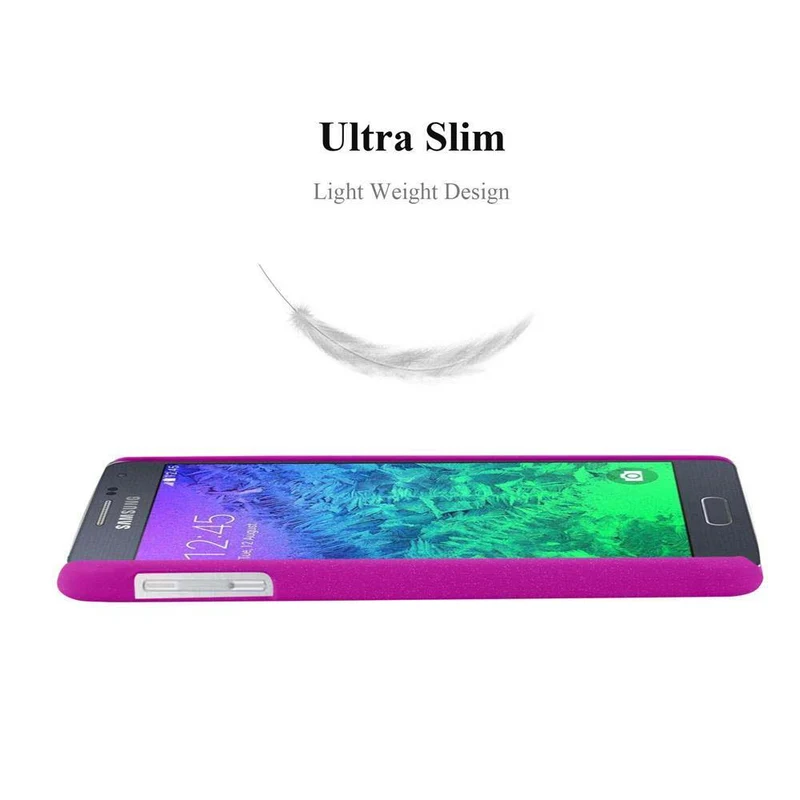 Cadorabo Hülle kompatibel mit Samsung Galaxy ALPHA Hard Case Schutzhülle in Frosted Optik gegen Kratzer und Stöße