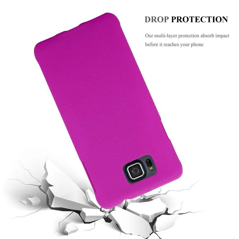 Cadorabo Hülle kompatibel mit Samsung Galaxy ALPHA Hard Case Schutzhülle in Frosted Optik gegen Kratzer und Stöße