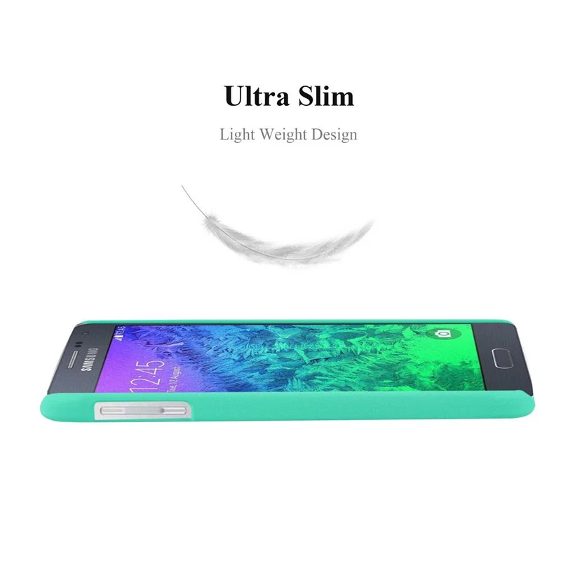 Cadorabo Hülle kompatibel mit Samsung Galaxy ALPHA Hard Case Schutzhülle in Frosted Optik gegen Kratzer und Stöße