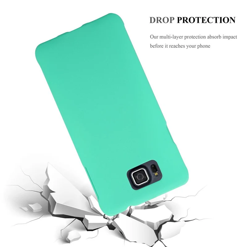 Cadorabo Hülle kompatibel mit Samsung Galaxy ALPHA Hard Case Schutzhülle in Frosted Optik gegen Kratzer und Stöße